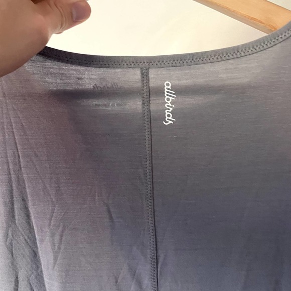 NWT allbirds Women's Natural Flow Studio Long Sleeve in Medium Gray SZ S - Picture 15 of 15